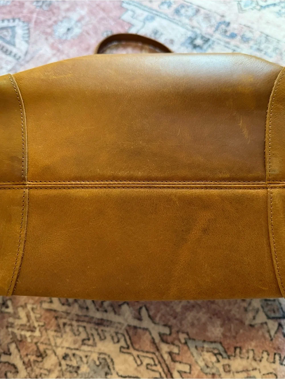Classic Toffee Leather Laptop Tote Bag - Everyday Carry